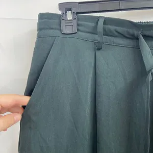 A New Day women's black‎ pull on belted wide leg stretch high rise pants casual thumbnail 2