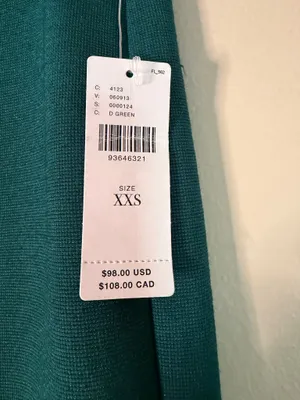 Anthropologie Maeve Poppy Kick Flate Pull On Pants Green Size XXS thumbnail 4