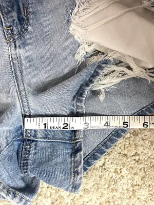 American Eagle Outfitters Mom Shorts Distressed High-Rise Denim Shorts thumbnail 5