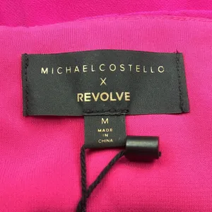 Michael Costello x Revolve Sheree Mini Dress in Fuchsia Pink NWT Size Medium thumbnail 4
