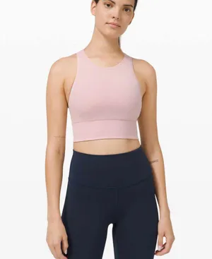Lululemon ebb to train bra - size 4 porcelain pink thumbnail 1