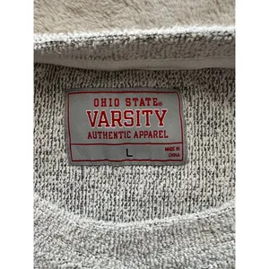 Ohio State Varsity Sweatshirt Gray & Red Large thumbnail 4