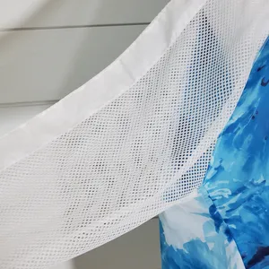 Fabletics Sporty‎ Windbreaker Jacket, Blue and White Size L thumbnail 4