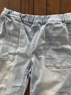 Madewell Pull-On Light Wash Jeans Women’s Size 1X Relaxed Comfortable Denim thumbnail 2