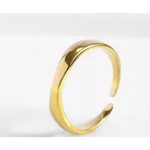 Boutique NEW‎ 14k Yellow Gold Plated 925 Silver Wave Stacking Band Ring thumbnail 12