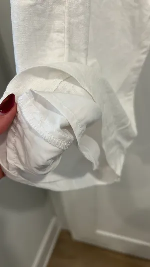 Hollister White Linen Pants thumbnail 5