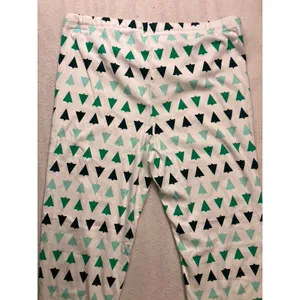 Primary Pajama Pants Womens Large White Green‎ Tree Print Organic Cotton thumbnail 8