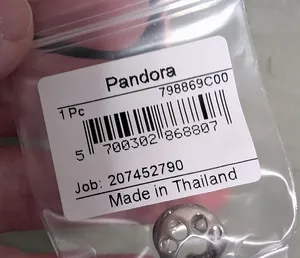 NIB Pandora Silver Paw Charm thumbnail 1