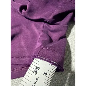 Fabletics Womens Purple Paperbag Waist Shorts‎ Drawstring Casual Lounge Size M thumbnail 4