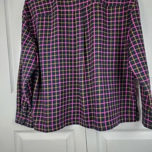 Madewell Plaid Flannel Boxy Shirt Crop Top Size M thumbnail 12