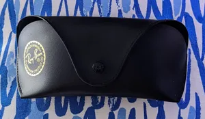 {Ray-Ban} Black Leather Sunglasses Case thumbnail 1