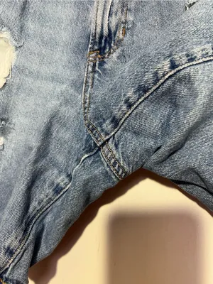 American Eagle Outfitters Light Blue 90s boyfriend short size 14 thumbnail 7