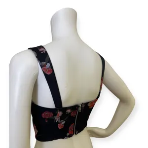 FashioNova Floral Black Tank Top thumbnail 2
