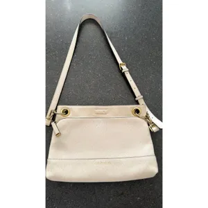Calvin Klein Sonoma Ivory Faux Leather Crossbody Bag Gold Hardware thumbnail 2
