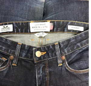 Lucky Brand Loita Boot Ankle Jean Size 00/24 Distressed at one knee Bin C14 thumbnail 7