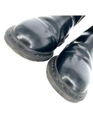 Dr. Martens Graeme II Black Gloss Chelsea Boots Leather Unisex Womens 10 Mens 8 thumbnail 5