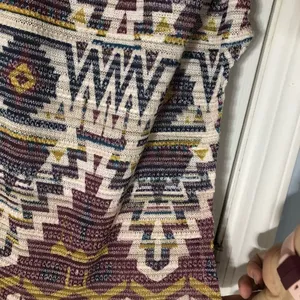 Boho Aztec western print‎ shirt tassel detail Xhilaration women’s size medium thumbnail 9