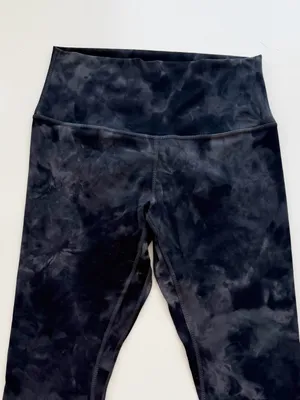 lululemon Align Pant 25" Diamond Dye Pitch Grey Graphite Grey Size 8 thumbnail 4