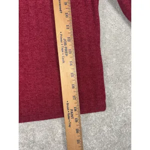 NWT Olivia Rae Top‎ – Women's M Fitted Cropped - Red Long Sleeve Ribbed thumbnail 7