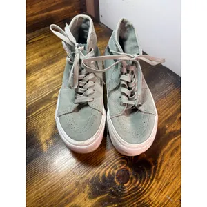 Vans Green Platform Sneakers Women Size‎ 6.5 thumbnail 3