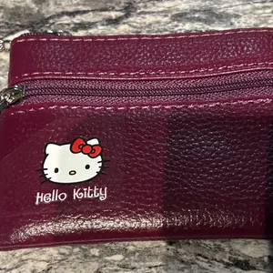 Hello Kitty  Pouch - Burgundy. NWOT thumbnail 1