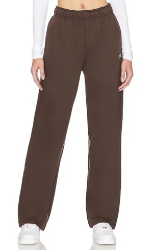 Alo Yoga Accolade Straight Leg Sweatpant Expresso S thumbnail 1