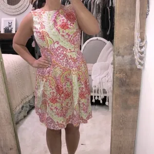 Lolly Wolly Doodle sz 6 pink floral paisley dress thumbnail 2