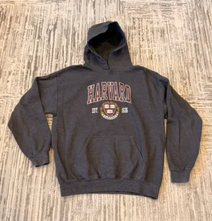 Gildan "Harvard" women's medium gray sweatshirt thumbnail 1