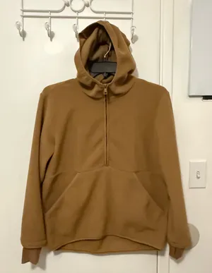Beyond Yoga Tan Fleece Hoodie thumbnail 1