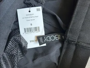 Cotton On Black Wide-Leg Drawstring Track Pants thumbnail 3