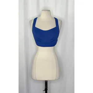 FREE PEOPLE‎ Movement Make A Move Blue Sports Bra Athletic Activewear Medium thumbnail 2