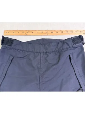 Vintage Patagonia Women’s 12 Full Side Zip Ski Snowboard Shell Pants Black Laven thumbnail 3