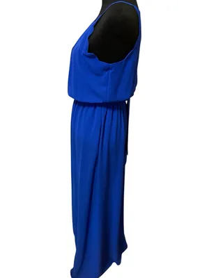 I.N. San Francisco Royal Blue Spaghetti Strap Maxi Dress thumbnail 3