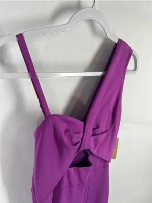 Bailey 44 Zennie Dress Midnight Purple Cutout Asymmetrical Midi S NWT thumbnail 4