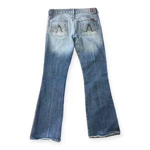 7 for All Mankind Womens medium wash bootcut jeans thumbnail 6