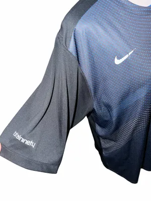 Nike Dry Fit Logo Gradient Training Soccer Jersey Athletic Short Sleeve Medium thumbnail 3