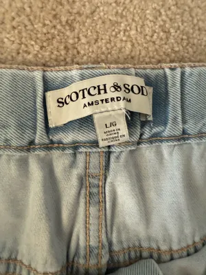 NWT Scotch‎ & Soda The Wave "La Vague" Drawstring Wide Leg Jeans- Size Large thumbnail 4
