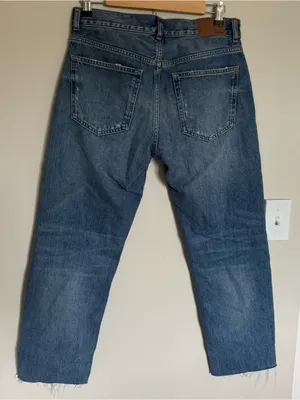 NWT Madewell The Dean Easy Straight Jean Petite Monessen Wash Rigid Size 27 P thumbnail 10