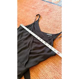 Express Black Wrap Romper Skort Adjustable Straps Size 6 thumbnail 6