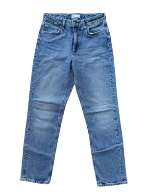 Zara High Waisted Straight Jeans Size 8 thumbnail 1