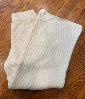 Knitted Beach Pants White thumbnail 1