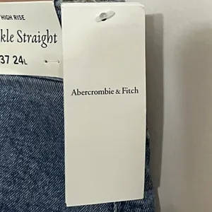 NWT Abercrombie & Fitch Ultra High Rise The Ankle Straight‎ Jeans Size 24 Long thumbnail 5