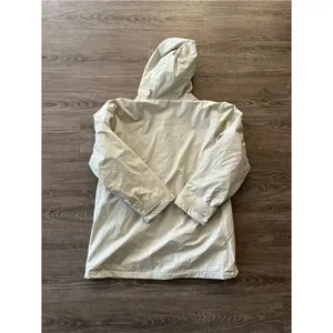 Outbrook Fleece Lined Rain Jacket Womens Medium Cream Hooded Utility Coat thumbnail 9
