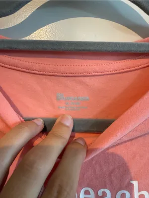 No Boundaries Peach Graphic Tee - 'just peachy' Print thumbnail 3