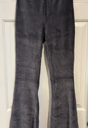 Aerie Charcoal Corduroy Flare leggings thumbnail 1
