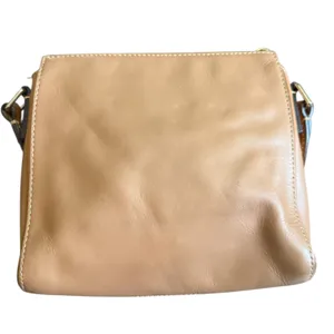 Dooney & Bourke Triple Zip Peyton Brown Leather Crossbody Purse thumbnail 4