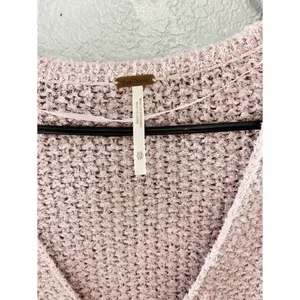 Free People Purple Coco V Neck Knit Sweater thumbnail 13