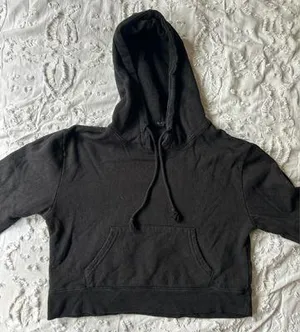 John Galt Black S Cropped Hoodie thumbnail 2
