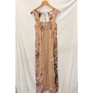 Anthropologie Aurelie Maxi Dress Brown‎ Lightweight Butterfly US 2 Boho Fall thumbnail 3