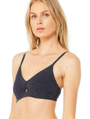 Alo Yoga‎ Lounge Bra in Rich Navy Heather nwot thumbnail 1